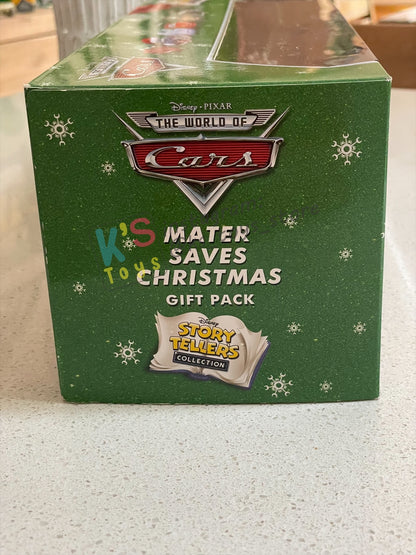 GIFT SET Disney Pixar Cars by MATTEL, EXCLUSIVE 6 PACK MATER SAVES CHRISTMAS - CHRISTMAS CRUISER RAMONE / DECKED OUT DOC HUDSON / SNOW DAY SALLY / HOLIDAY HOTSHOT LIGHTNING MCQUEEN / REINDEER MATER / HOLIDAY SPIRIT SHERIFF - BNIP