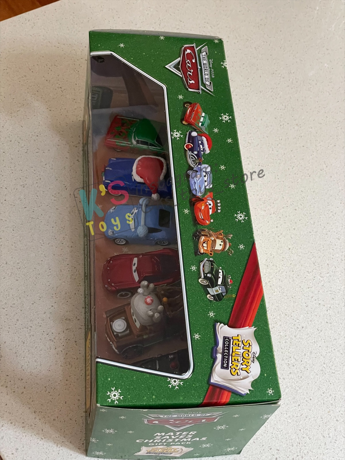 GIFT SET Disney Pixar Cars by MATTEL, EXCLUSIVE 6 PACK MATER SAVES CHRISTMAS - CHRISTMAS CRUISER RAMONE / DECKED OUT DOC HUDSON / SNOW DAY SALLY / HOLIDAY HOTSHOT LIGHTNING MCQUEEN / REINDEER MATER / HOLIDAY SPIRIT SHERIFF - BNIP