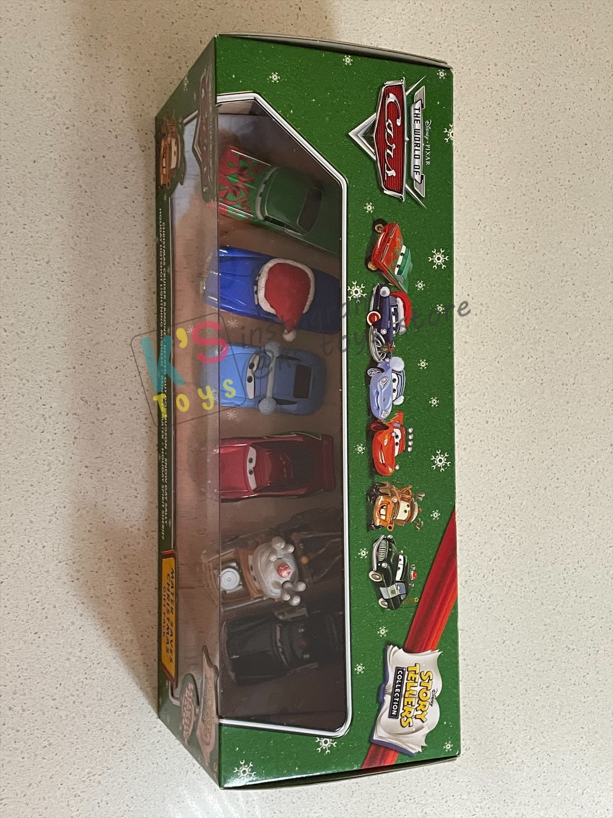 GIFT SET Disney Pixar Cars by MATTEL, EXCLUSIVE 6 PACK MATER SAVES CHRISTMAS - CHRISTMAS CRUISER RAMONE / DECKED OUT DOC HUDSON / SNOW DAY SALLY / HOLIDAY HOTSHOT LIGHTNING MCQUEEN / REINDEER MATER / HOLIDAY SPIRIT SHERIFF - BNIP