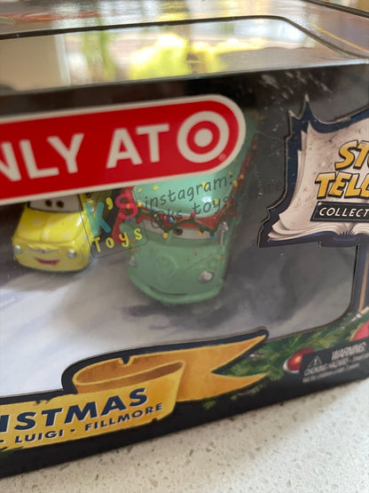 GIFT SET Disney Pixar Cars by MATTEL, EXCLUSIVE 5 PACK MATER SAVES CHRISTMAS - WINTER CRUISER RAMONE - LIGHTNING MCQUEEN - GUIDO LUIGI - FILLMORE - BNIP