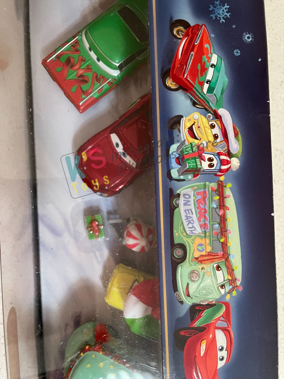 GIFT SET Disney Pixar Cars by MATTEL, EXCLUSIVE 5 PACK MATER SAVES CHRISTMAS - WINTER CRUISER RAMONE - LIGHTNING MCQUEEN - GUIDO LUIGI - FILLMORE - BNIP