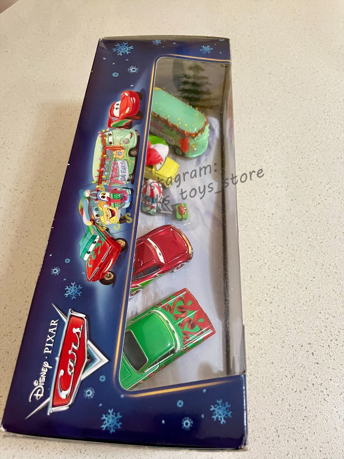 GIFT SET Disney Pixar Cars by MATTEL, EXCLUSIVE 5 PACK MATER SAVES CHRISTMAS - WINTER CRUISER RAMONE - LIGHTNING MCQUEEN - GUIDO LUIGI - FILLMORE - BNIP