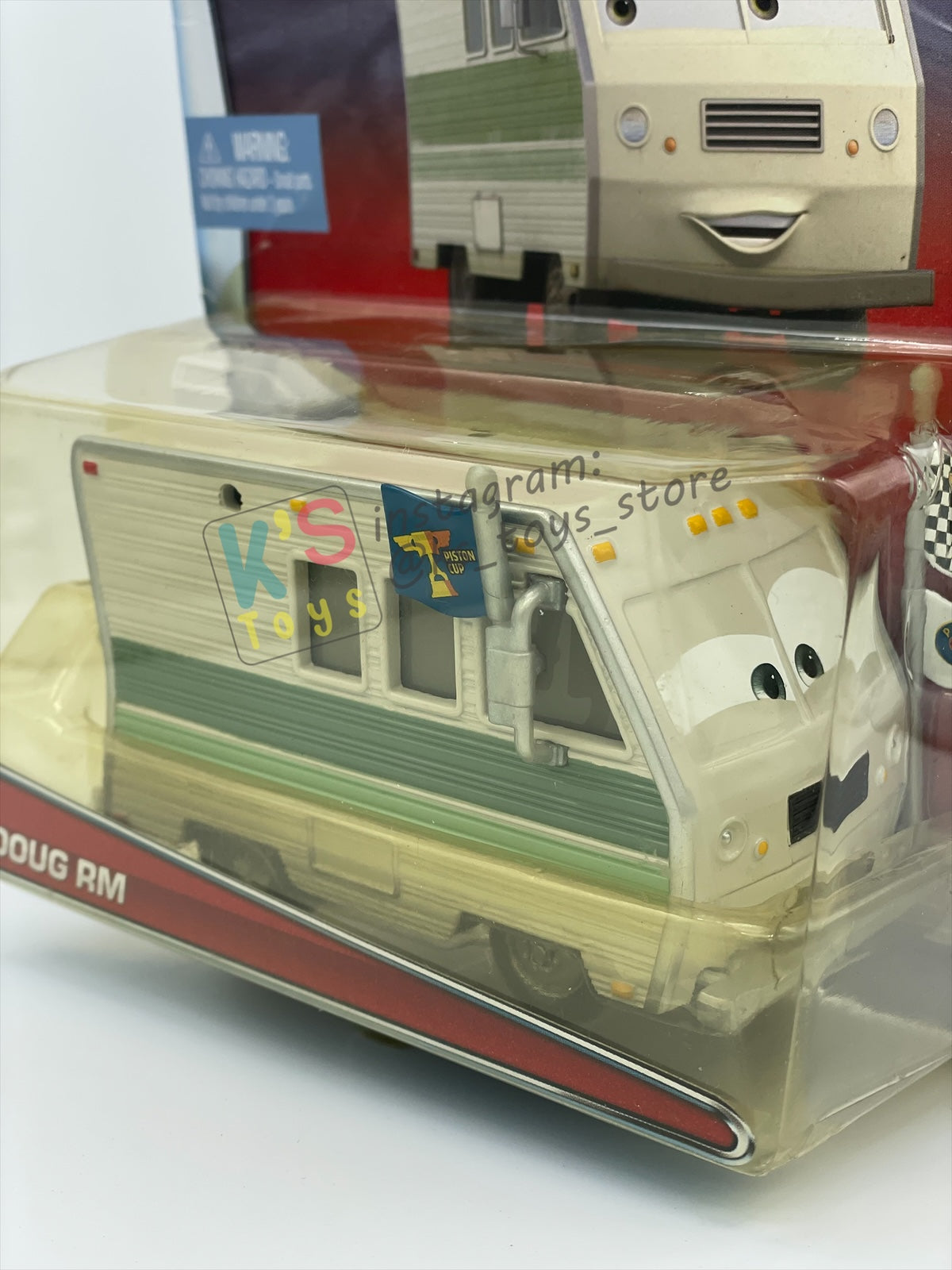 RARE DELUXE DISNEY PIXAR CARS BY MATTEL, "DOUG RM" - BNIP