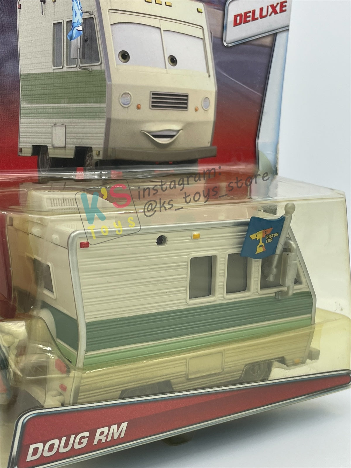 RARE DELUXE DISNEY PIXAR CARS BY MATTEL, "DOUG RM" - BNIP