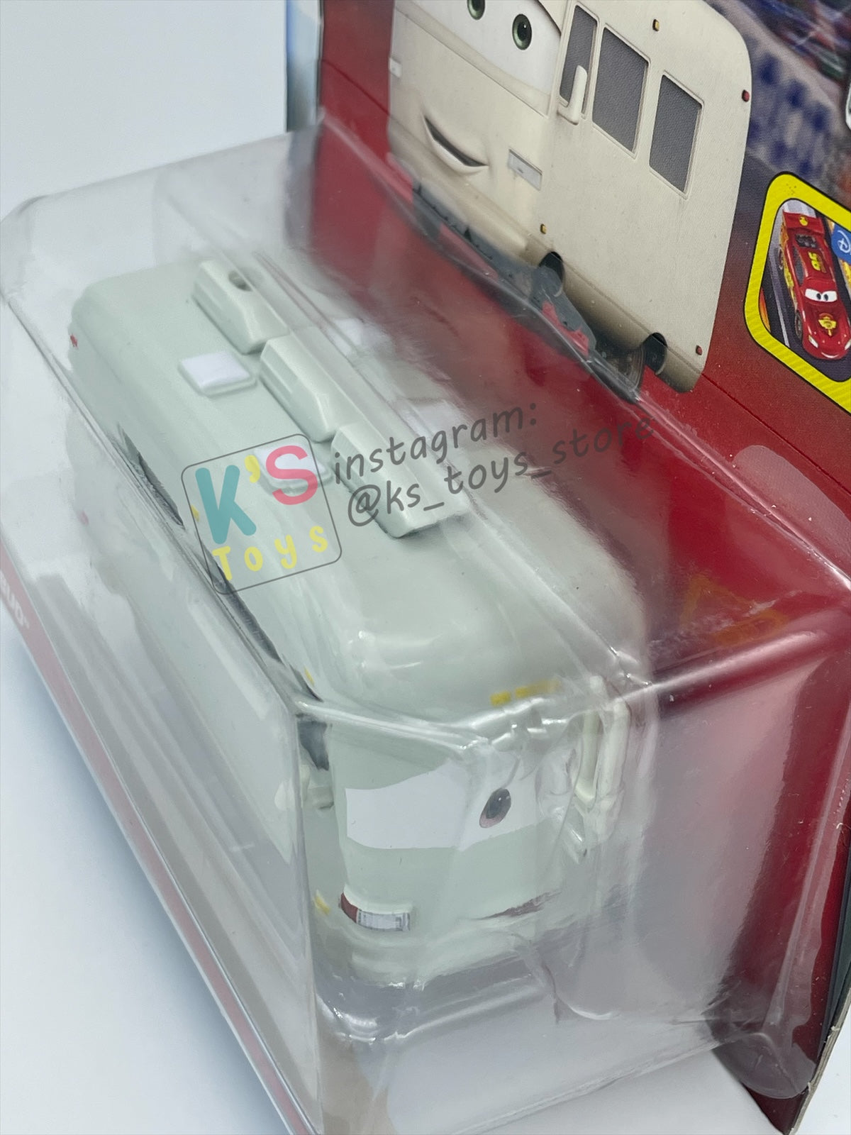 RARE DELUXE DISNEY PIXAR CARS BY MATTEL, "BUD" SUPER CHASE - BNIP