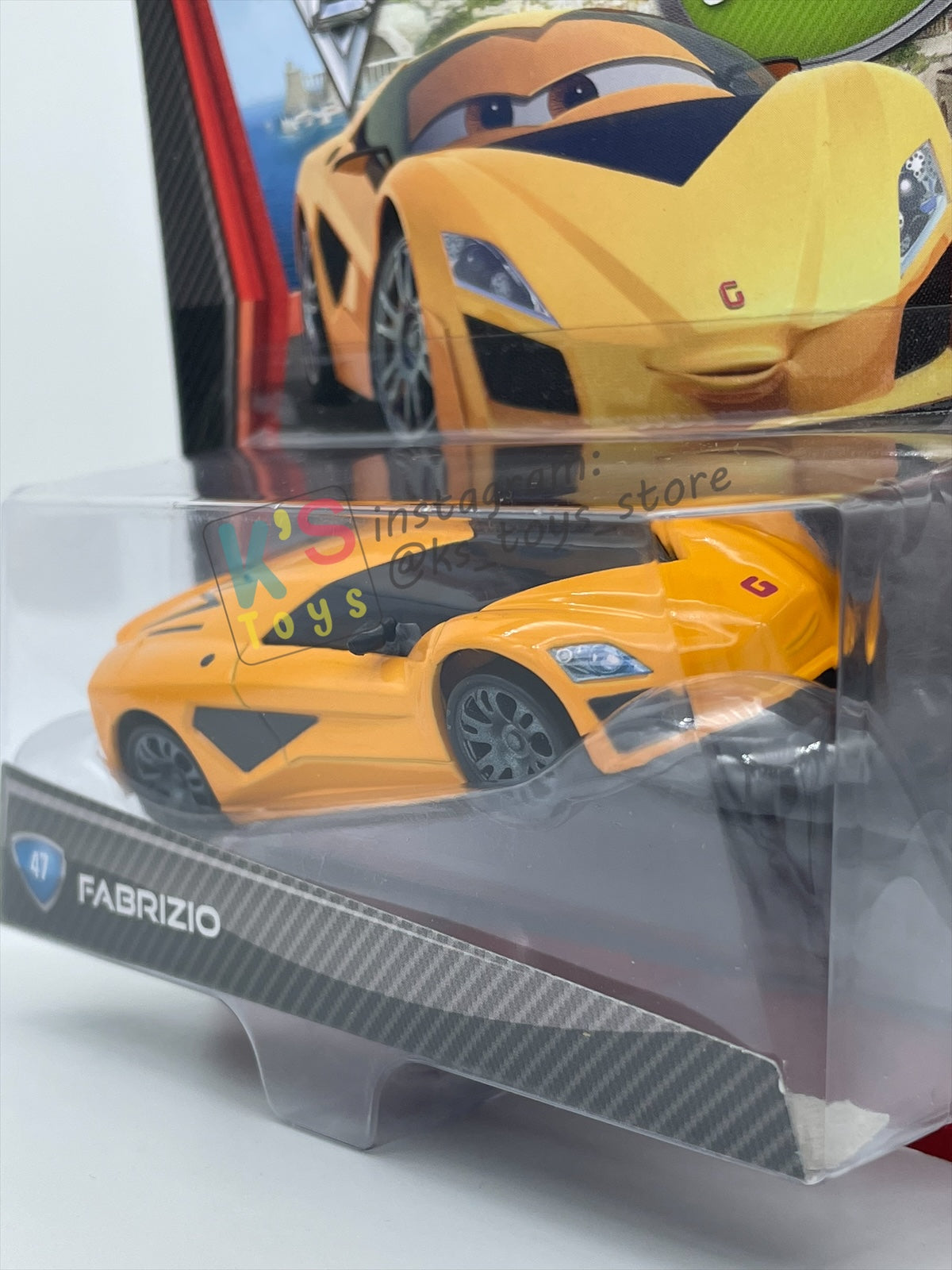 DISNEY PIXAR CARS 1:55 BY MATTEL "FABRIZIO" CHASE CARS 2 SERIES - BNIP