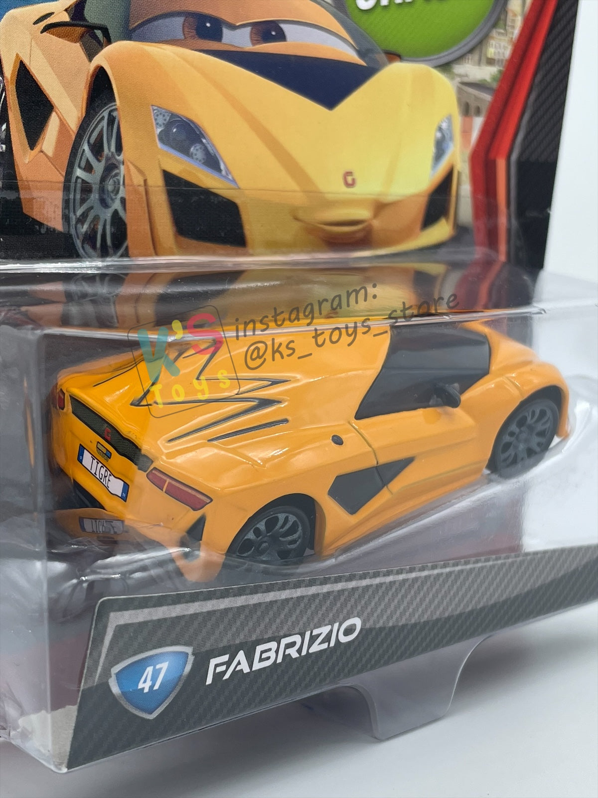 DISNEY PIXAR CARS 1:55 BY MATTEL "FABRIZIO" CHASE CARS 2 SERIES - BNIP