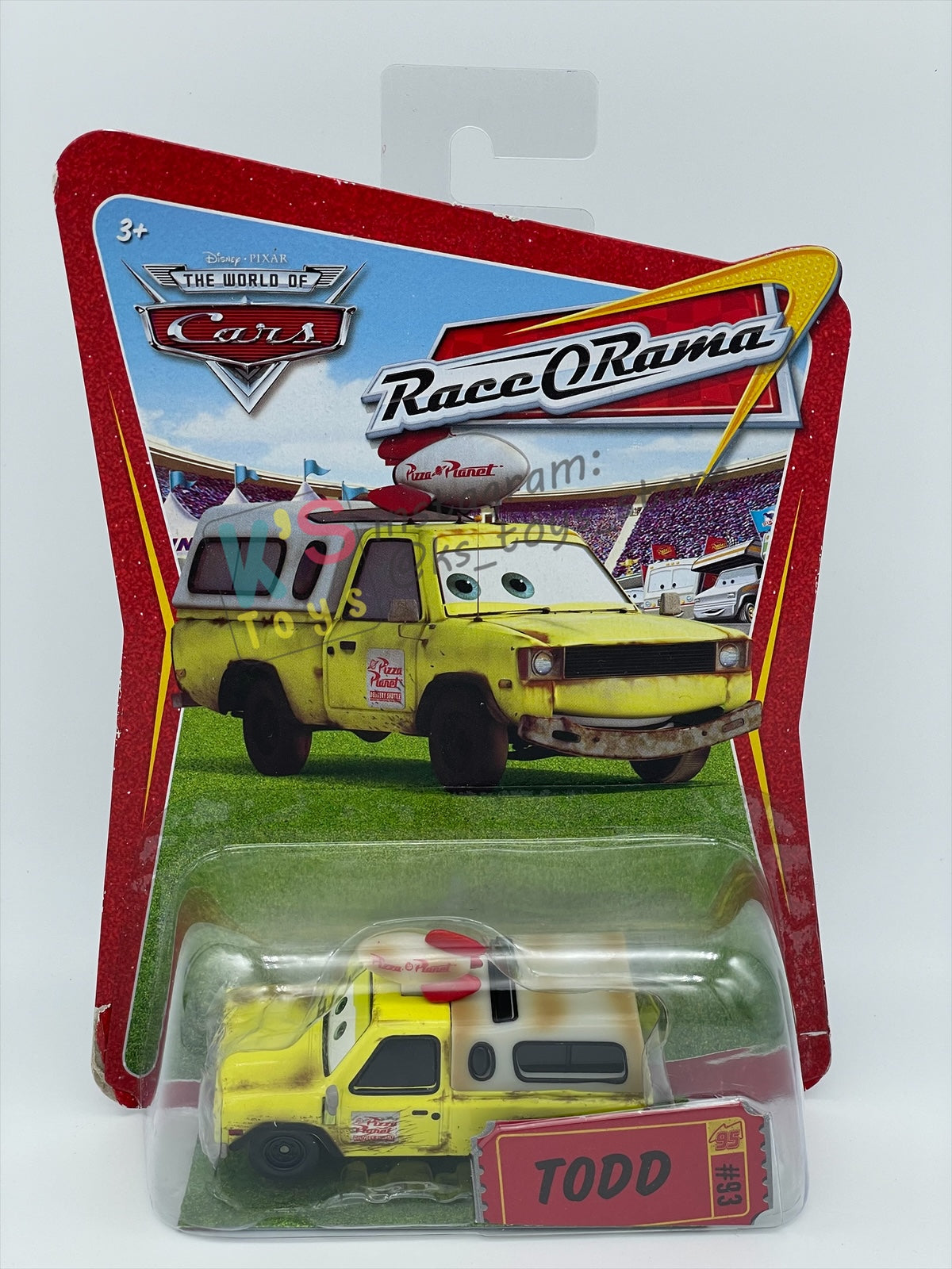 DISNEY PIXAR CARS 1:55 BY MATTEL "TODD" CARS RACE ORAMA SERIES - BNIP
