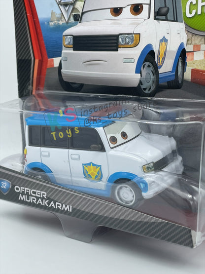 DISNEY PIXAR CARS 1:55 BY MATTEL, OFFICER MURAKARMI - CARS 2 SERIES - BNIP