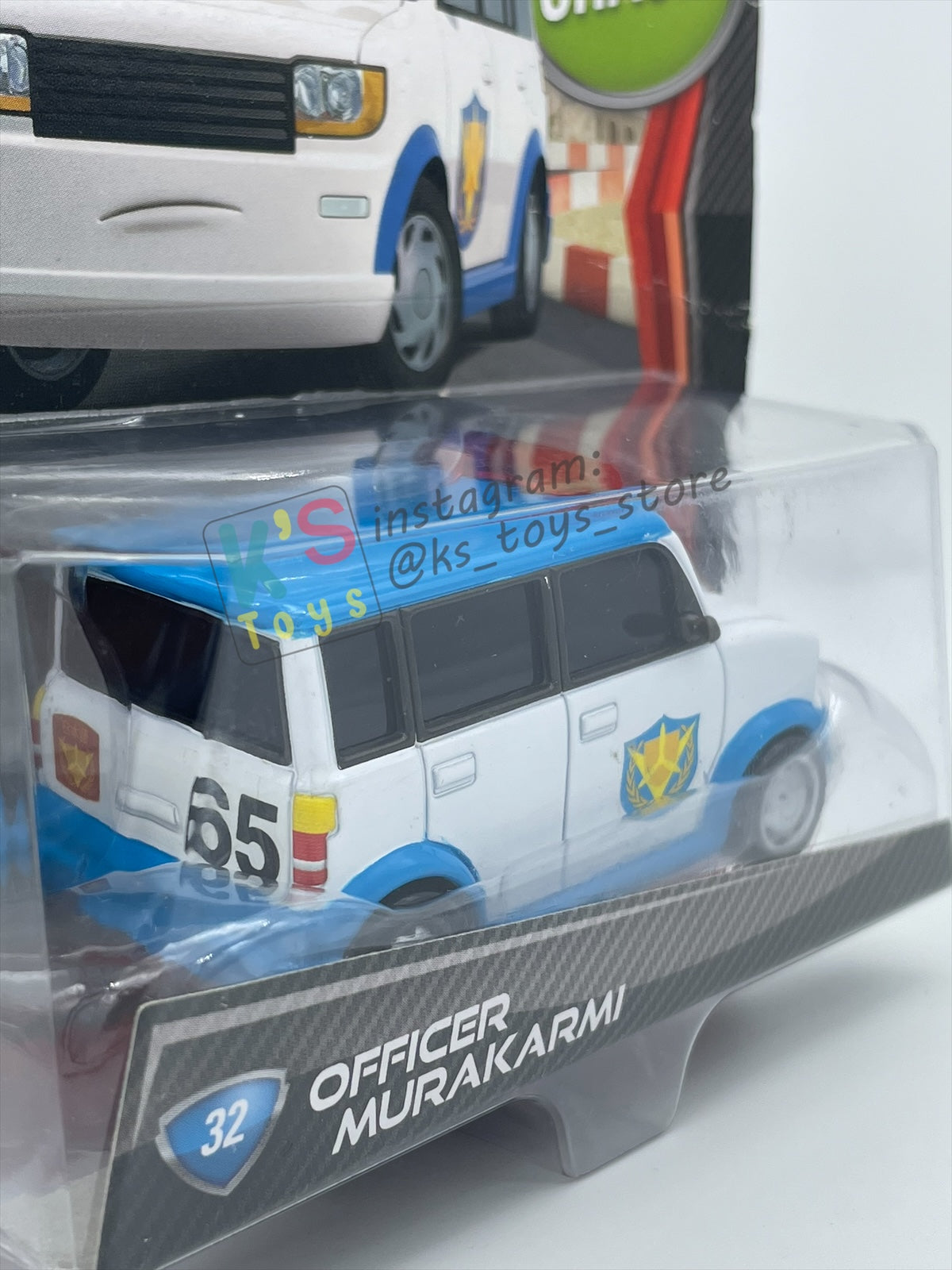 DISNEY PIXAR CARS 1:55 BY MATTEL, OFFICER MURAKARMI - CARS 2 SERIES - BNIP