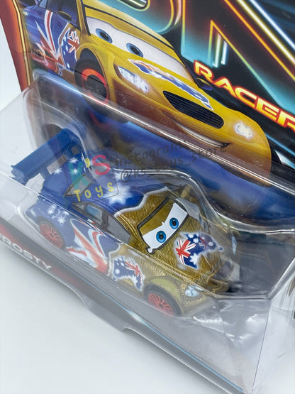 DISNEY PIXAR CARS 1:55 BY MATTEL, "FROSTY" - NEON RACERS SERIES - BNIP