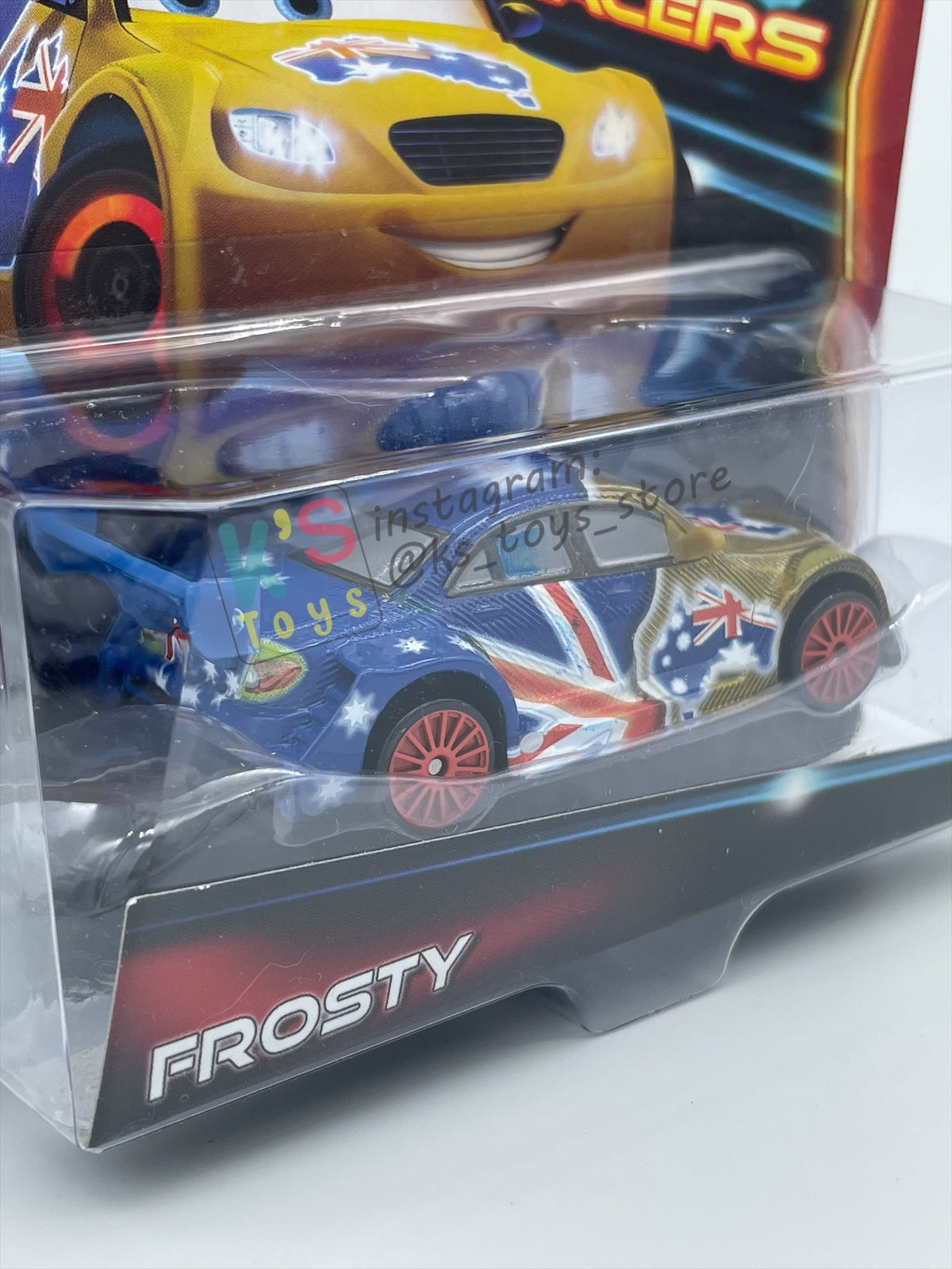 DISNEY PIXAR CARS 1:55 BY MATTEL, "FROSTY" - NEON RACERS SERIES - BNIP