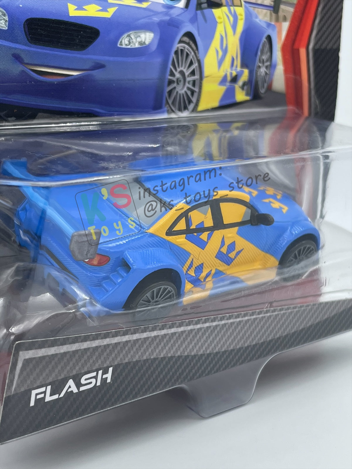 DISNEY PIXAR CARS 1:55 BY MATTEL "FLASH" CHASE CARS 2 SERIES - BNIP
