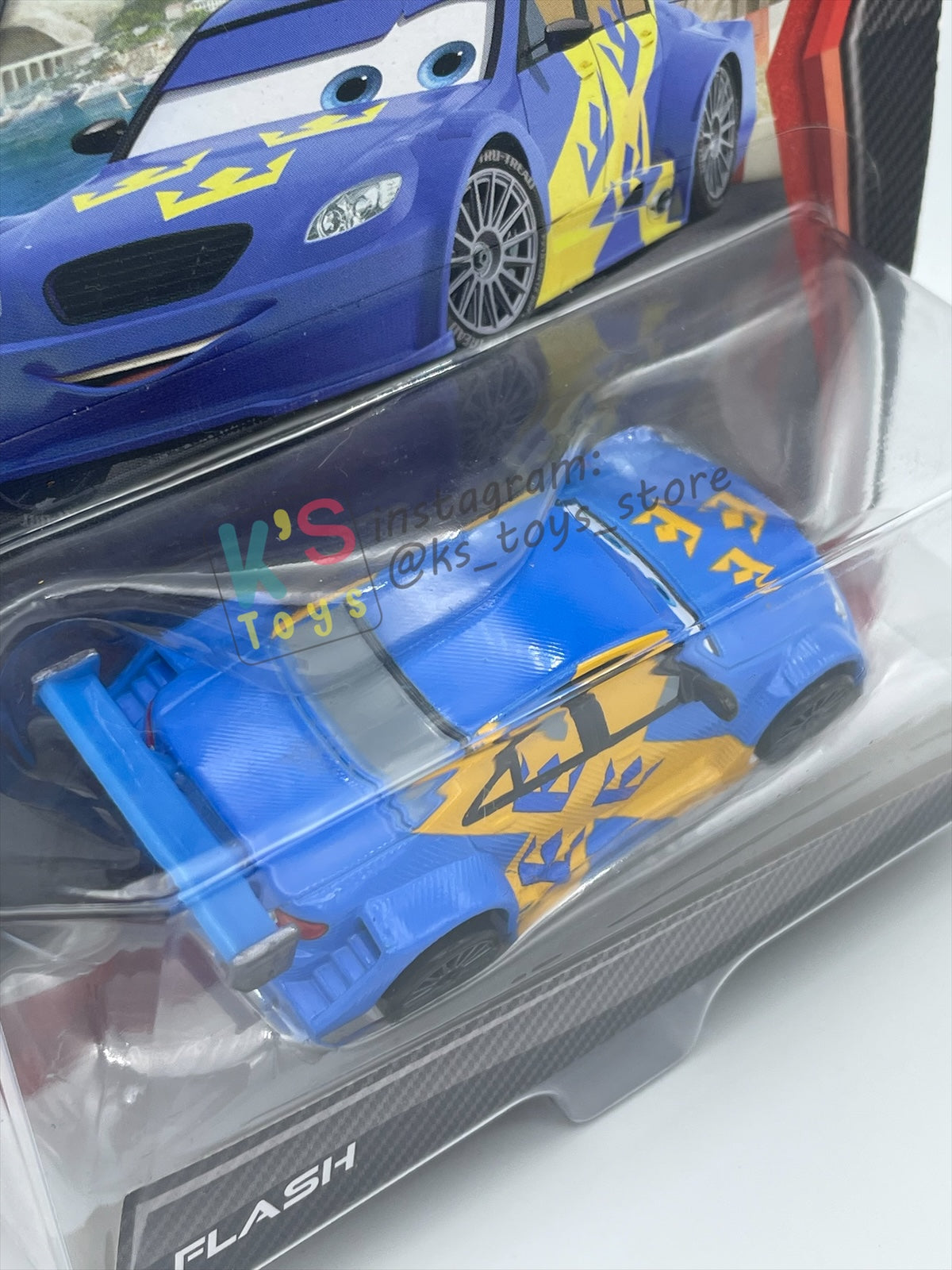 DISNEY PIXAR CARS 1:55 BY MATTEL "FLASH" CHASE CARS 2 SERIES - BNIP