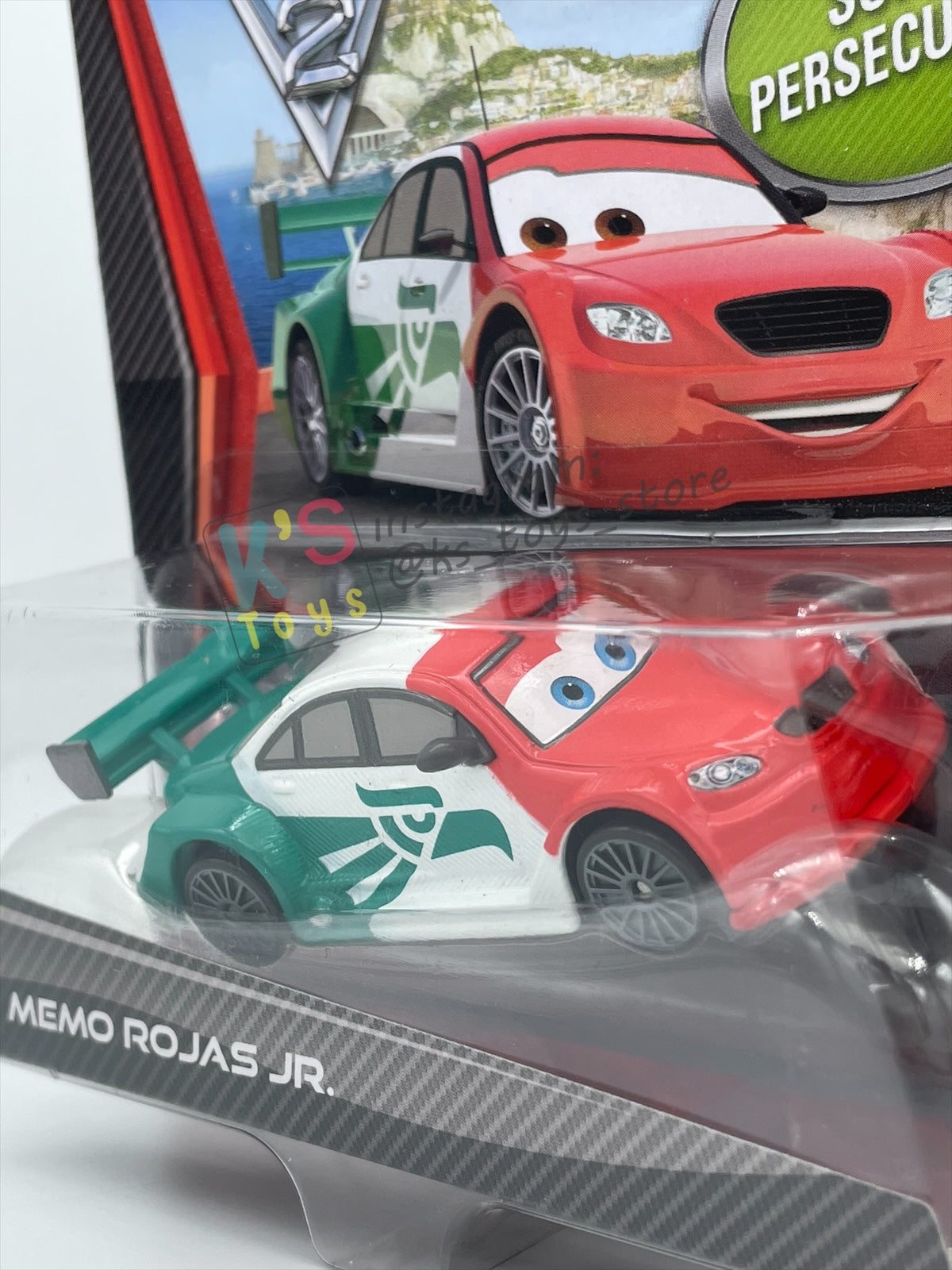 DISNEY PIXAR CARS 1:55 BY MATTEL "MEMO ROJAS JR" SUPER CHASE CARS 2 SERIES - BNIP