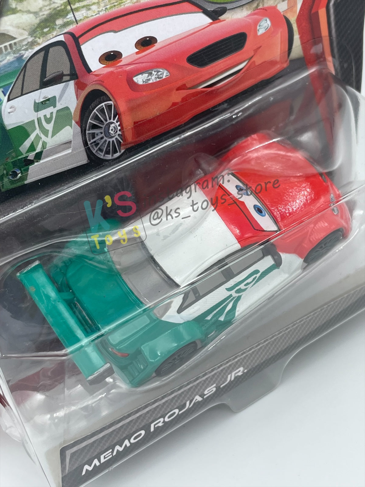 DISNEY PIXAR CARS 1:55 BY MATTEL "MEMO ROJAS JR" SUPER CHASE CARS 2 SERIES - BNIP