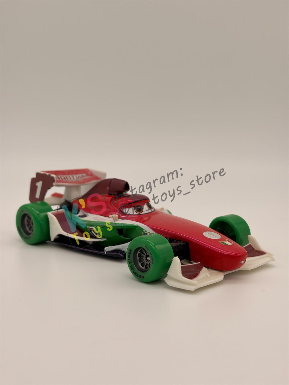 DISNEY STORE OF DISNEY PIXAR CARS 1:43 - CARNIVAL CUP FRANCESCO BERNOULLI - CARNIVAL CUP SERIES - PRE-OWNED