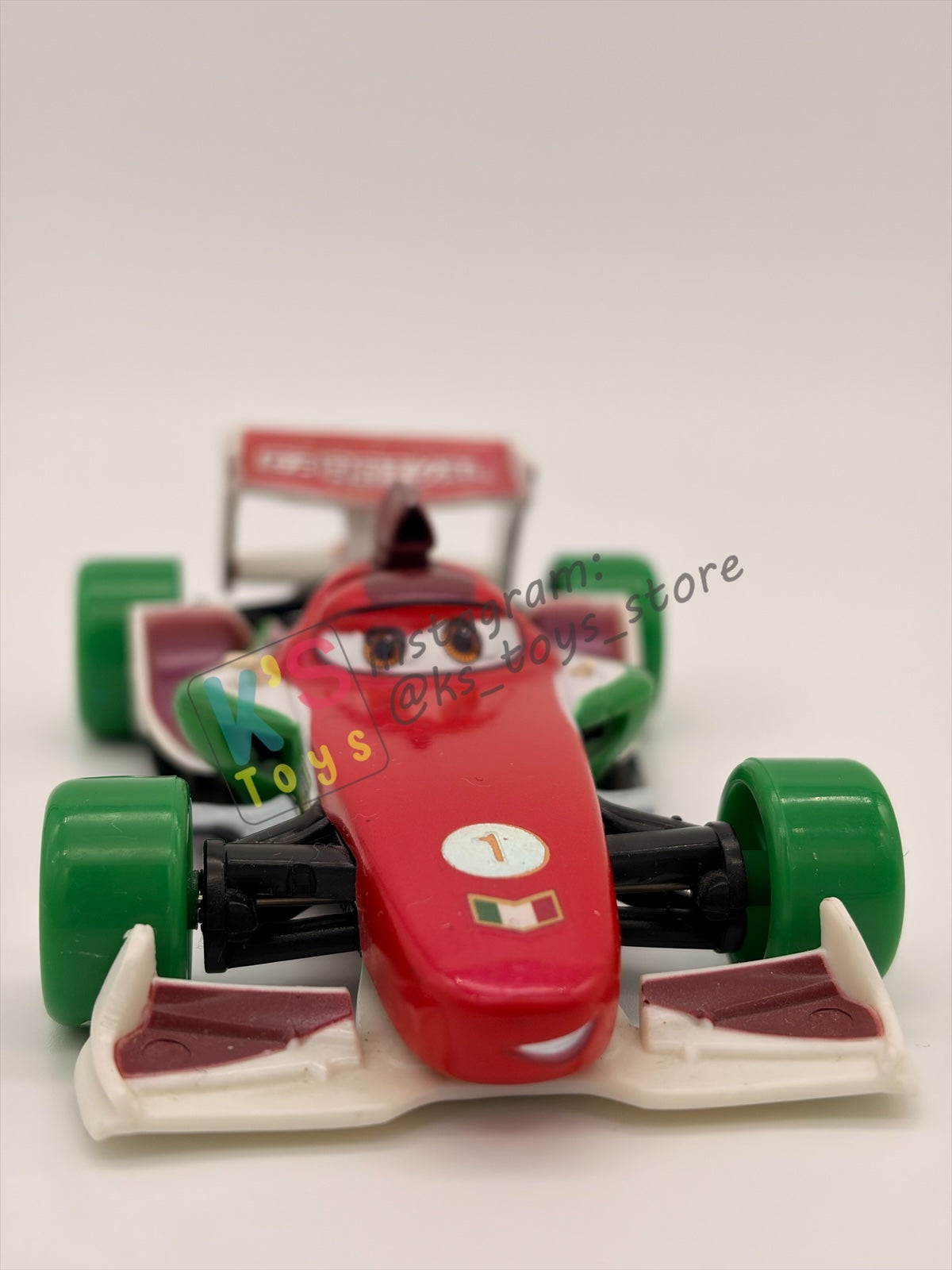 DISNEY STORE OF DISNEY PIXAR CARS 1:43 - CARNIVAL CUP FRANCESCO BERNOULLI - CARNIVAL CUP SERIES - PRE-OWNED