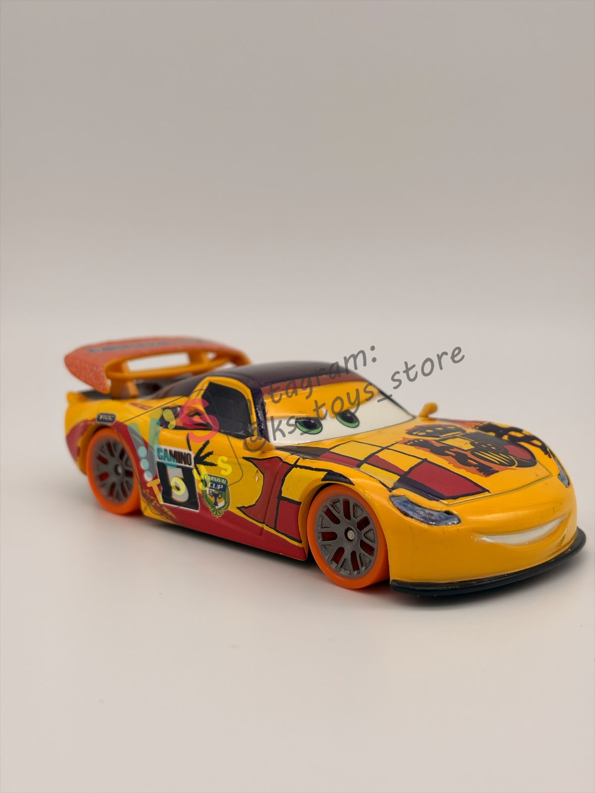 DISNEY STORE OF DISNEY PIXAR CARS 1:43 - CARNIVAL CUP MIGUEL CAMINO - CARNIVAL CUP SERIES - PRE-OWNED