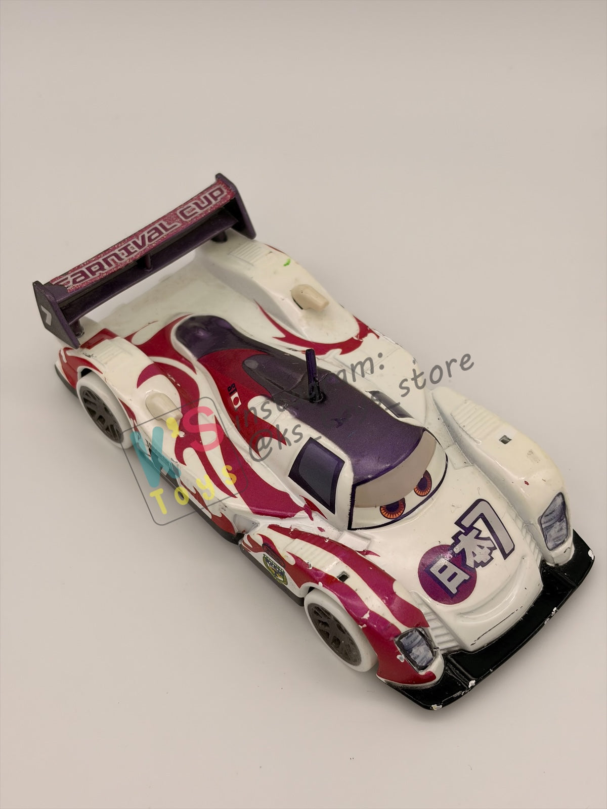 DISNEY STORE OF DISNEY PIXAR CARS 1:43 - CARNIVAL CUP SHU TODOROKI - CARNIVAL CUP SERIES - PRE-OWNED