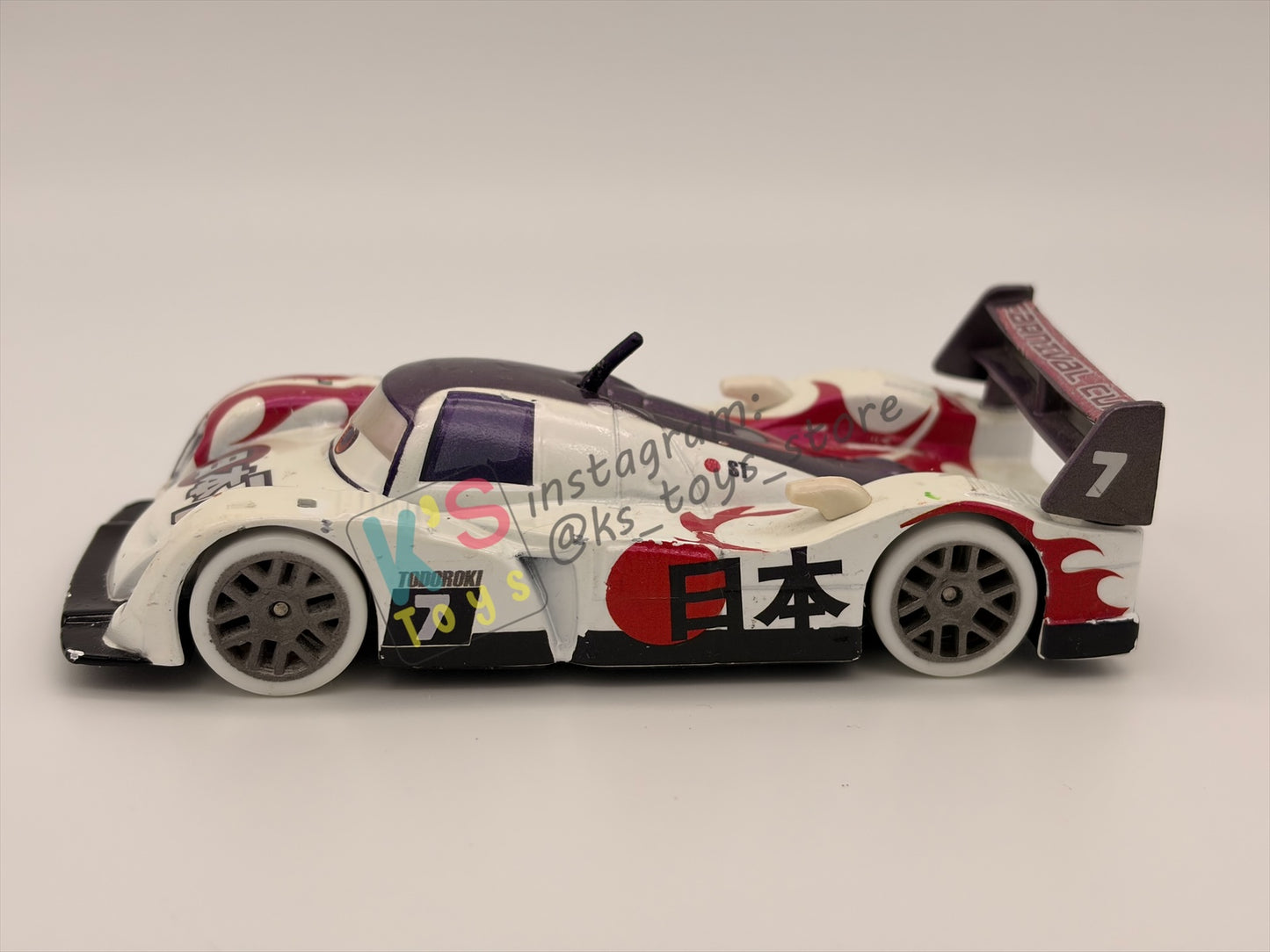 DISNEY STORE OF DISNEY PIXAR CARS 1:43 - CARNIVAL CUP SHU TODOROKI - CARNIVAL CUP SERIES - PRE-OWNED