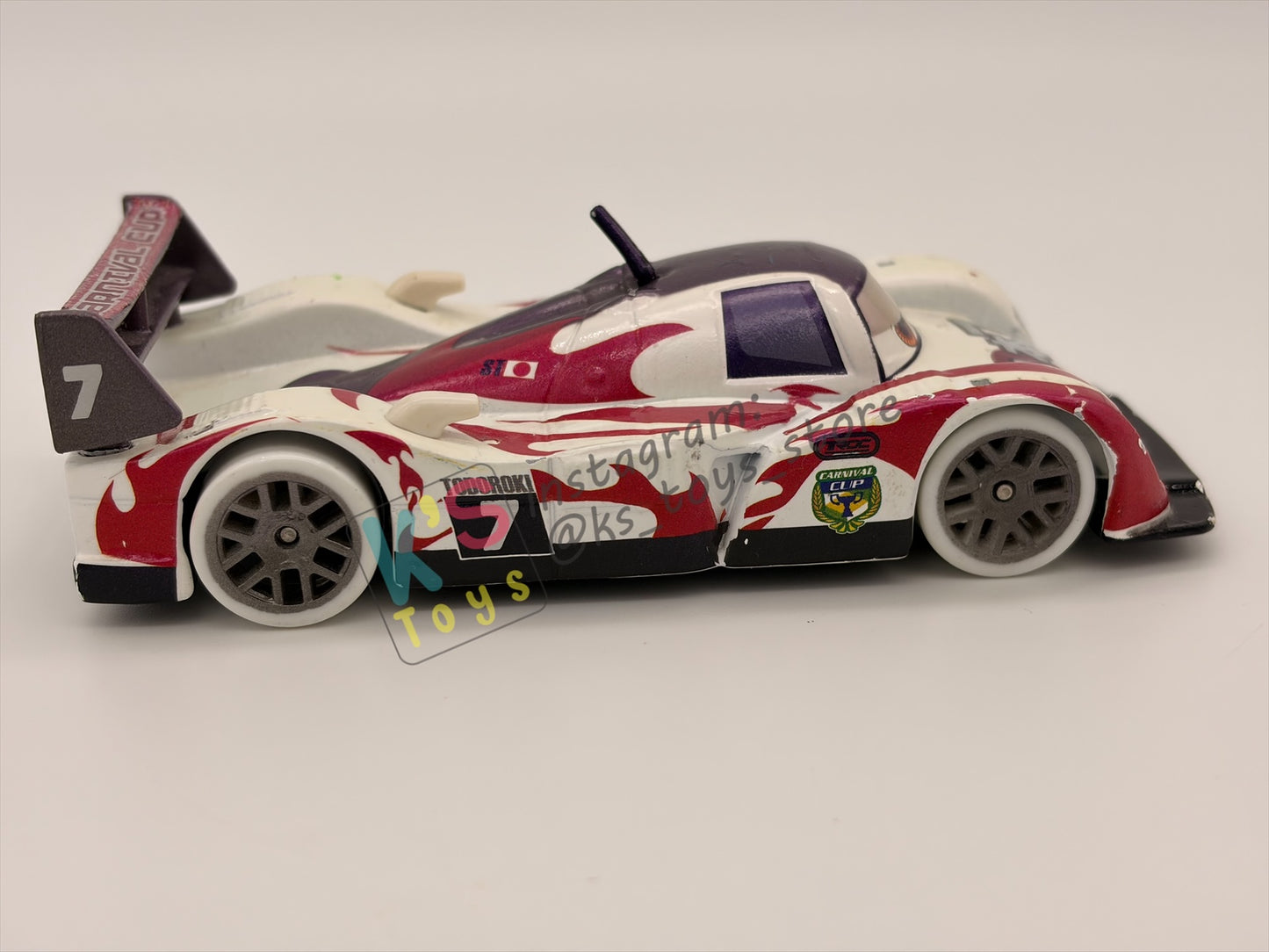 DISNEY STORE OF DISNEY PIXAR CARS 1:43 - CARNIVAL CUP SHU TODOROKI - CARNIVAL CUP SERIES - PRE-OWNED