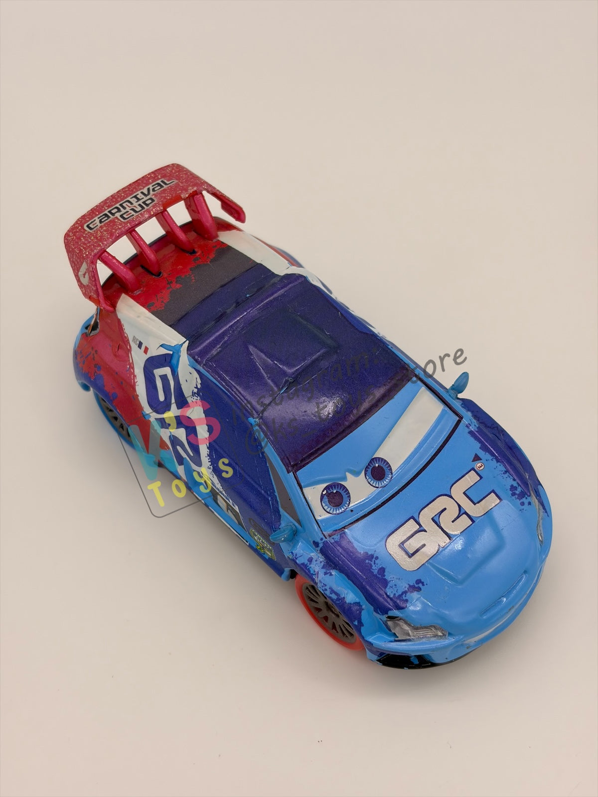 DISNEY STORE OF DISNEY PIXAR CARS 1:43 - CARNIVAL CUP RAOUL CAROULE - CARNIVAL CUP SERIES - PRE-OWNED