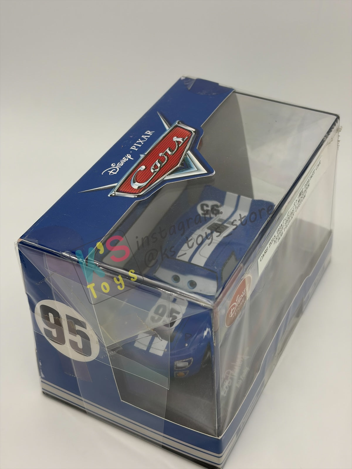 Disney Store Version of Disney Pixar Cars 1:43 - 2015 USA ARTIST SERIES LIGHTNING MCQUEEN “BOB PAULEY CUSTOM” - BNIP