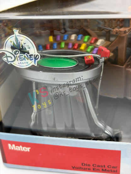 Disney Store Version of Disney Pixar Cars 1:43 - MATER WITH STADIUM/RACE-TRACK HAT - BNIP