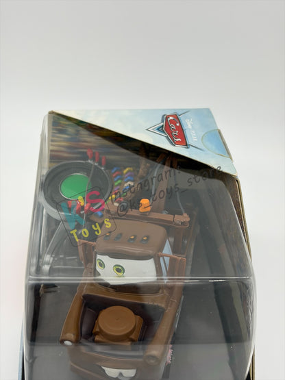 Disney Store Version of Disney Pixar Cars 1:43 - MATER WITH STADIUM/RACE-TRACK HAT - BNIP