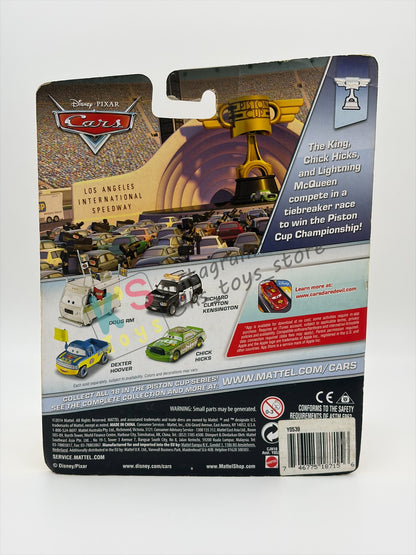 RARE DELUXE DISNEY PIXAR CARS BY MATTEL, "LARRY CAMPER" PISTON CUP - BNIP