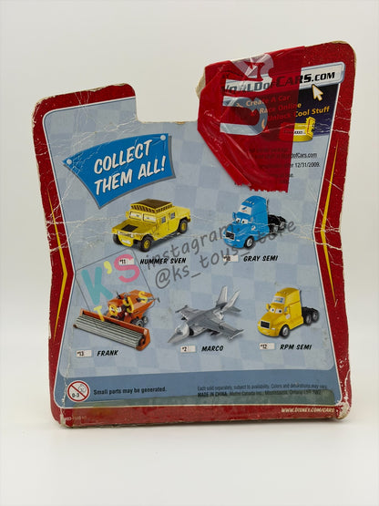 DELUXE / MEGA SIZE DISNEY PIXAR CARS BY MATTEL, HUMMER SVEN #11 - RACE ORAMA - BNIP