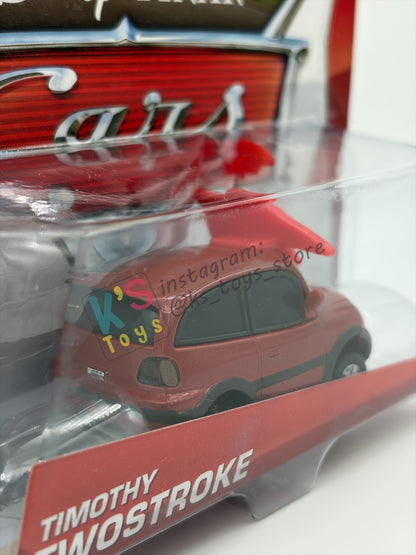 DISNEY PIXAR CARS 1:55 BY MATTEL "TIMOTHY TWOSTROKE" RSN SERIES - BNIP