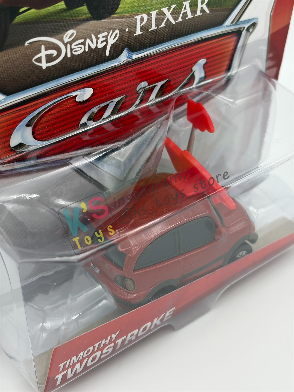 DISNEY PIXAR CARS 1:55 BY MATTEL "TIMOTHY TWOSTROKE" RSN SERIES - BNIP