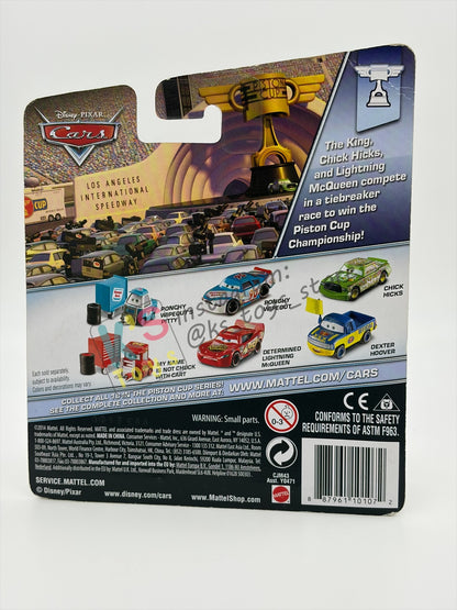 DISNEY PIXAR CARS "MY NAME IS NOT CHUCK WITH CART" PISTON CUP SERIES - BNIP