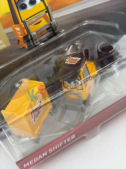 DISNEY PIXAR CARS 1:55 BY MATTEL "MEGAN SHIFTER" DINOCO 400 SERIES - BNIP