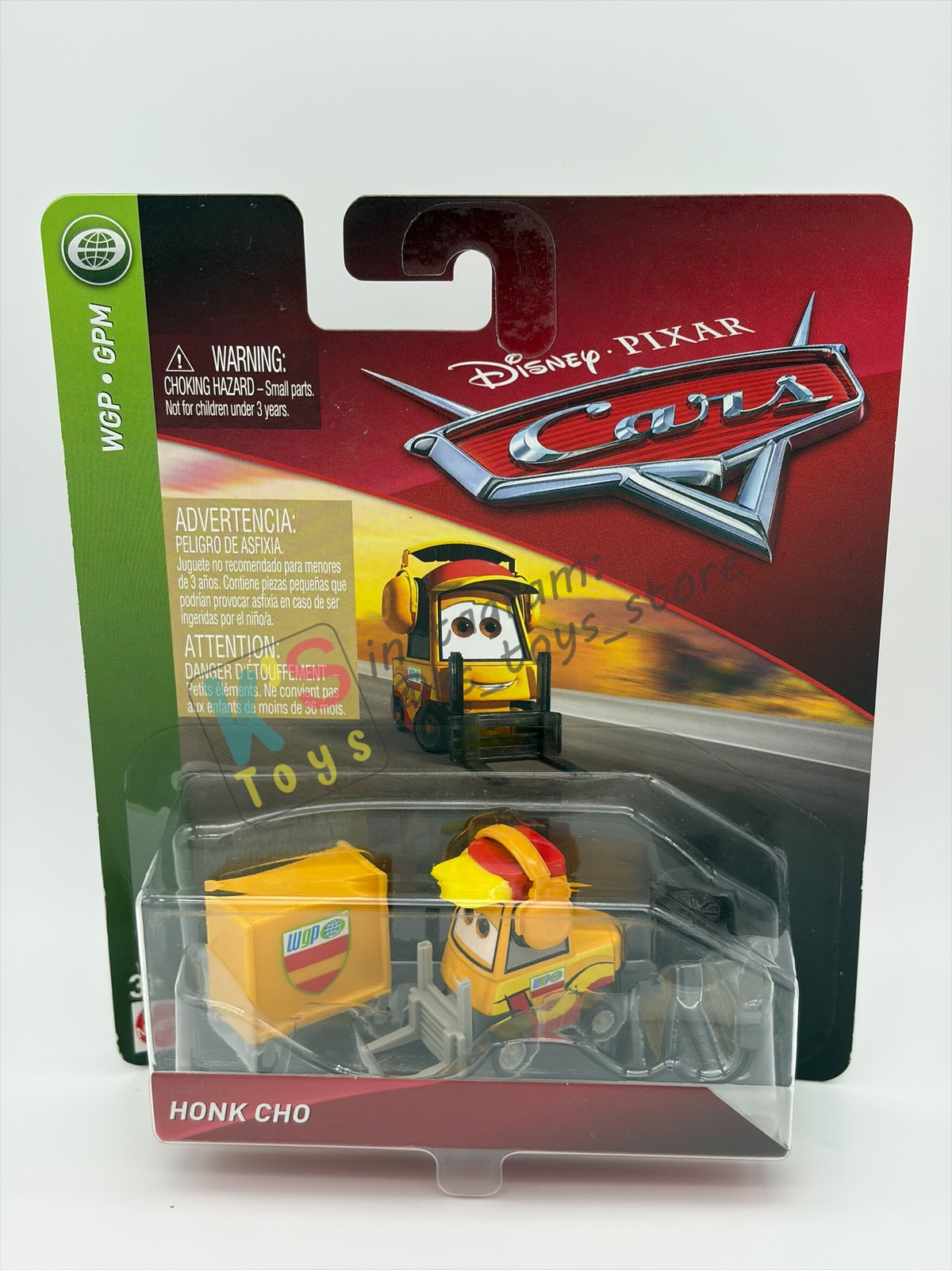 DISNEY PIXAR CARS 1:55 BY MATTEL "HONK CHO" CARS WGP SERIES - BNIP