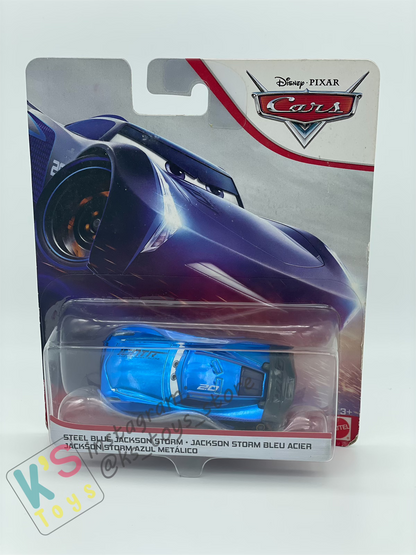 RARE Disney Pixar Cars by MATTEL, JACKSON STORM STEEL BLUE - 2019 PROMO  - BNIP