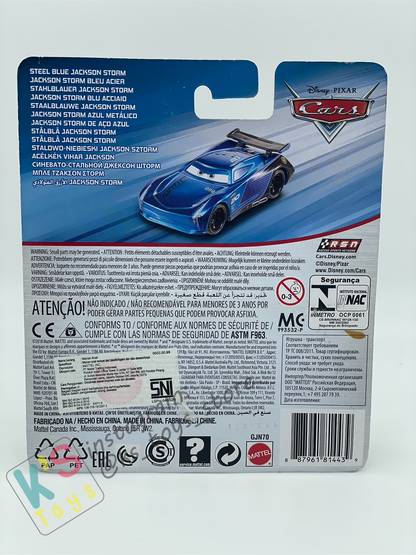 RARE Disney Pixar Cars by MATTEL, JACKSON STORM STEEL BLUE - 2019 PROMO  - BNIP