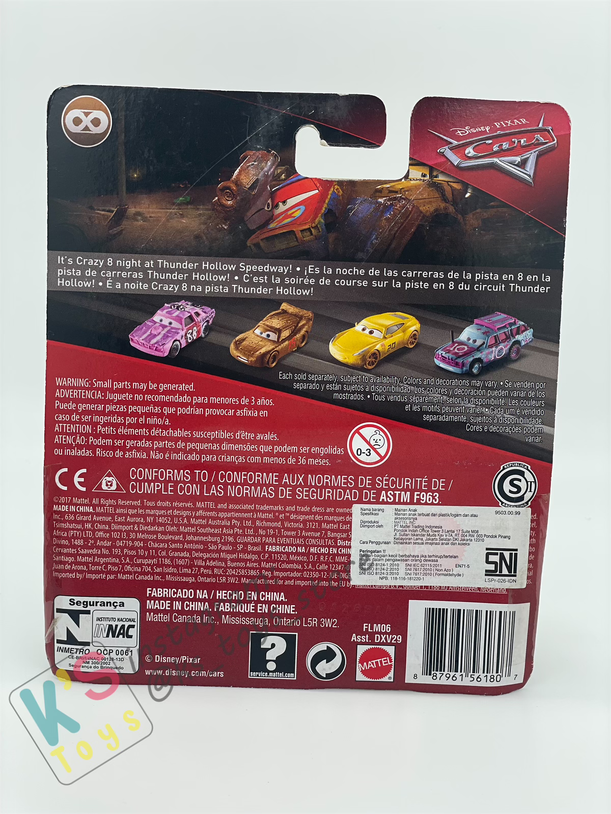 Disney Pixar Cars 1:55; HIGH IMPACT, Cars 3 - BNIP #02KS