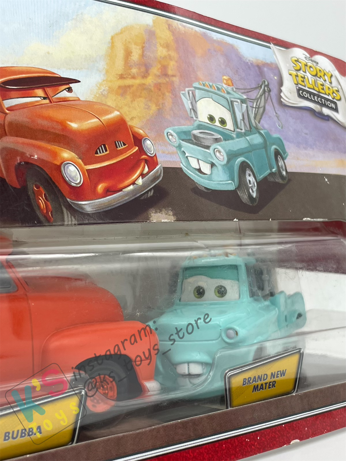 STORY TELLERS DISNEY PIXAR CARS - BUBBA AND BRAND NEW MATER 2PACK #02 - BNIP