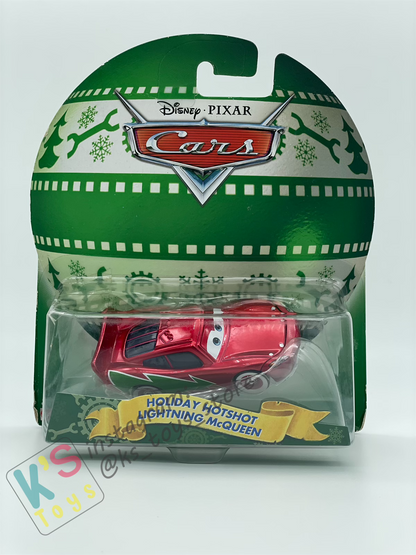 Christmas Ball LIGHTNING MCQUEEN, HOLIDAY HOTSHOT Die Cast 1:55 Disney Pixar Cars by Mattel, BNIP