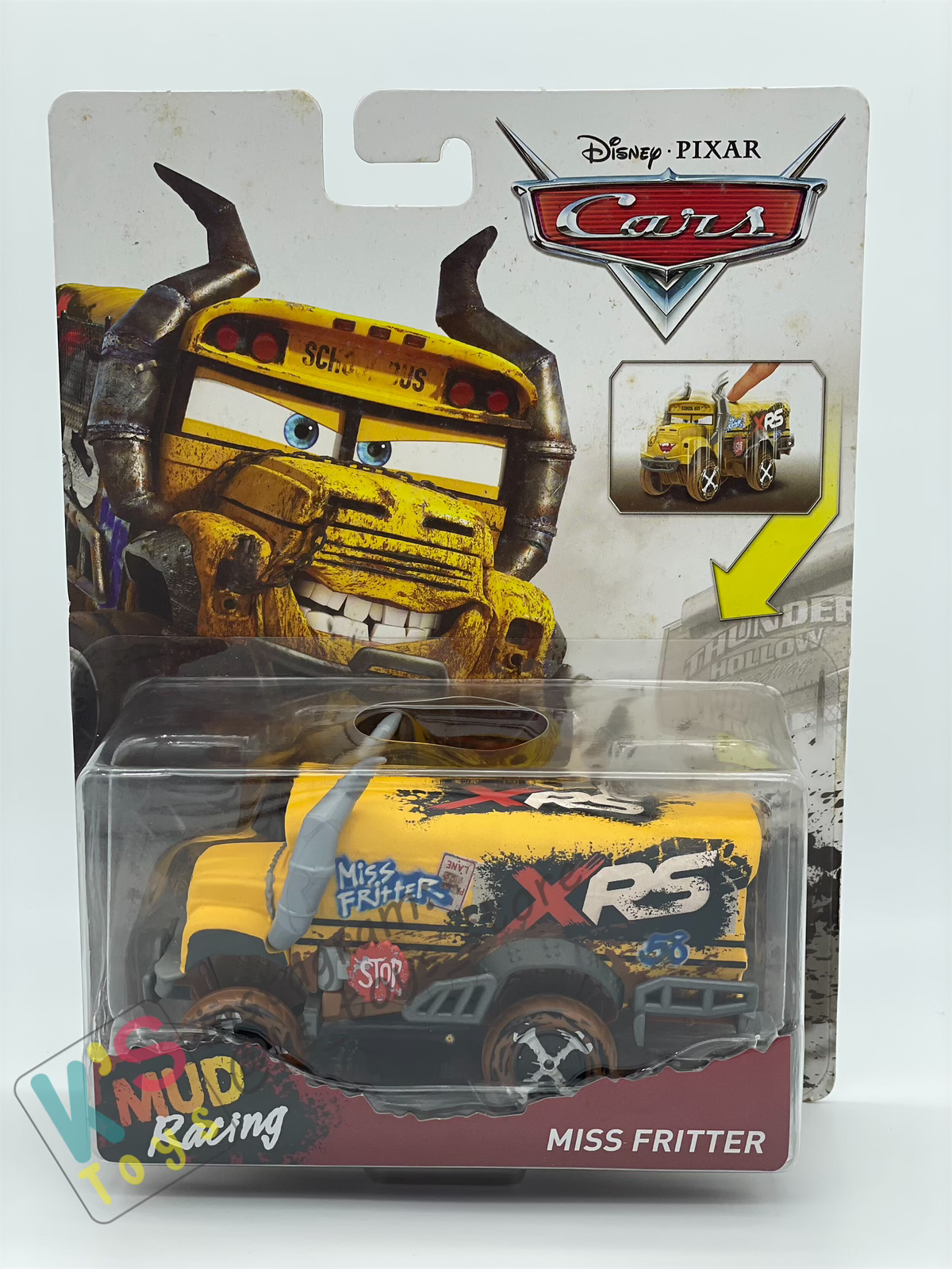 DELUXE DISNEY PIXAR CARS - XRS MISS FRITTER - MUD RACING SERIES - BNIP