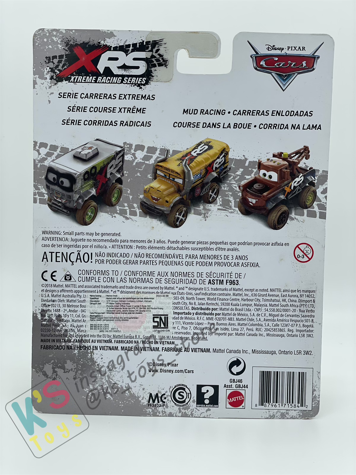 DELUXE DISNEY PIXAR CARS - XRS MISS FRITTER - MUD RACING SERIES - BNIP