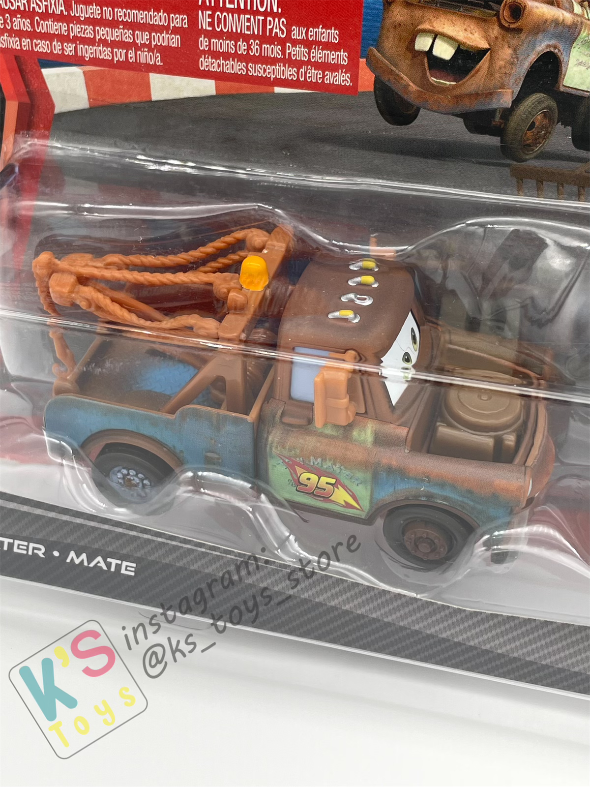 Disney Pixar Cars 1:55 by Mattel 2-Pack Cars 2, RACE TEAM MATER & ZEN MASTER PITTY - BNIP