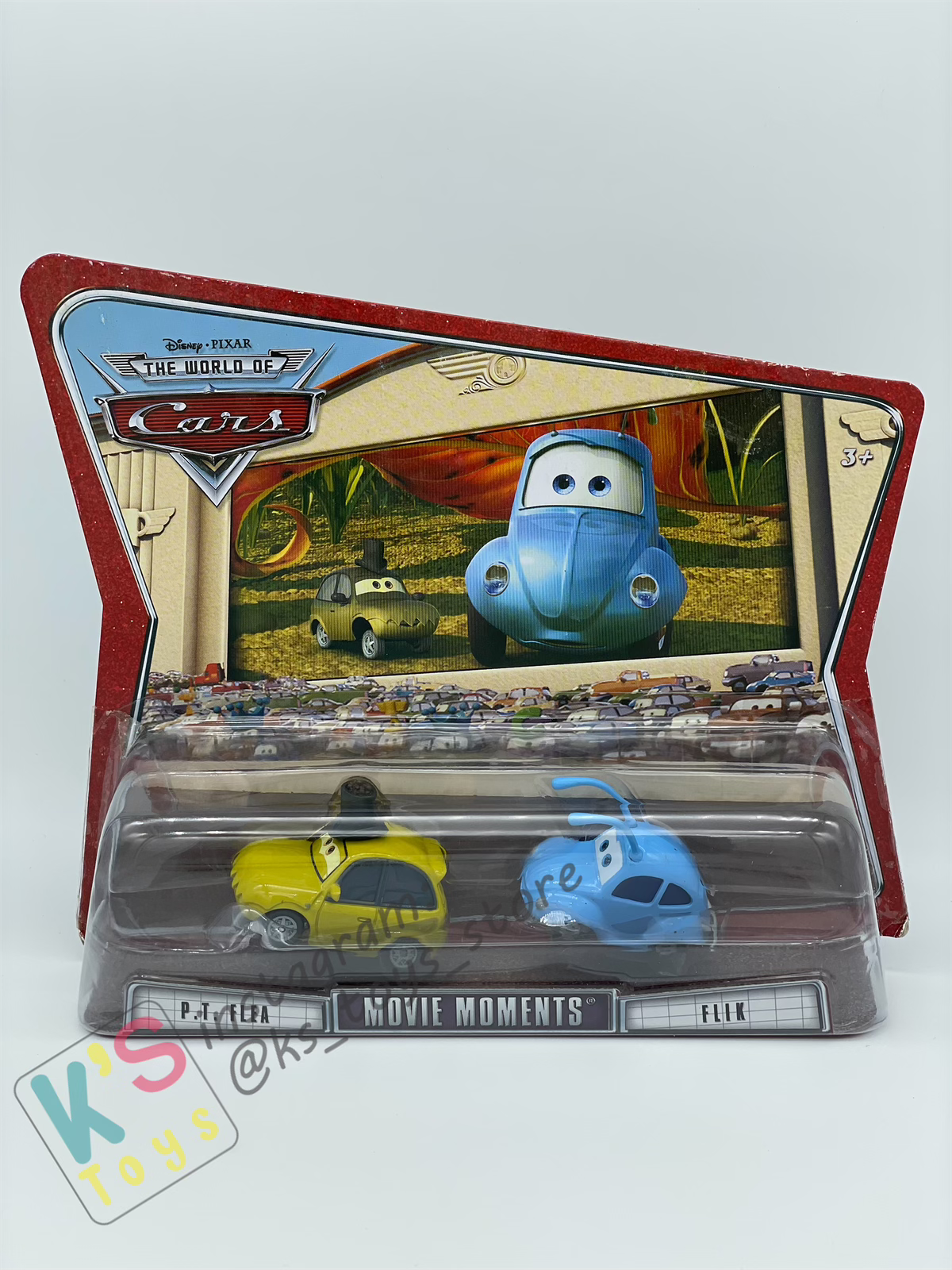 Disney Pixar Cars 1:55 by Mattel 2-Pack Movie Moments, P.T. FLEA & FLIK - BNIP