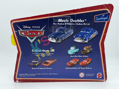 Disney Pixar Cars 1:55 by Mattel 2-Pack Supercharged, FABULOUS HUDSON HORNET & DOC HUDSON - BNIP