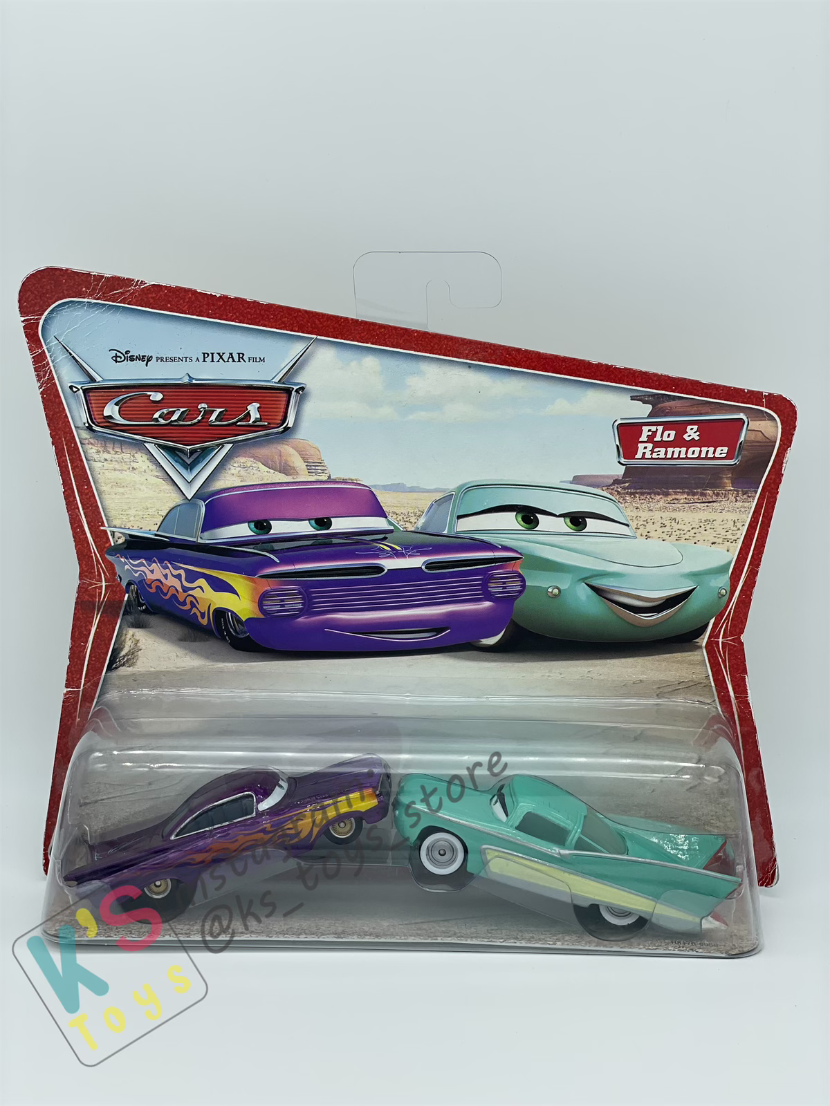 Disney Pixar Cars 1:55 by Mattel 2-Pack MOVIE MOMENTS, FLO & RAMONE - BNIP