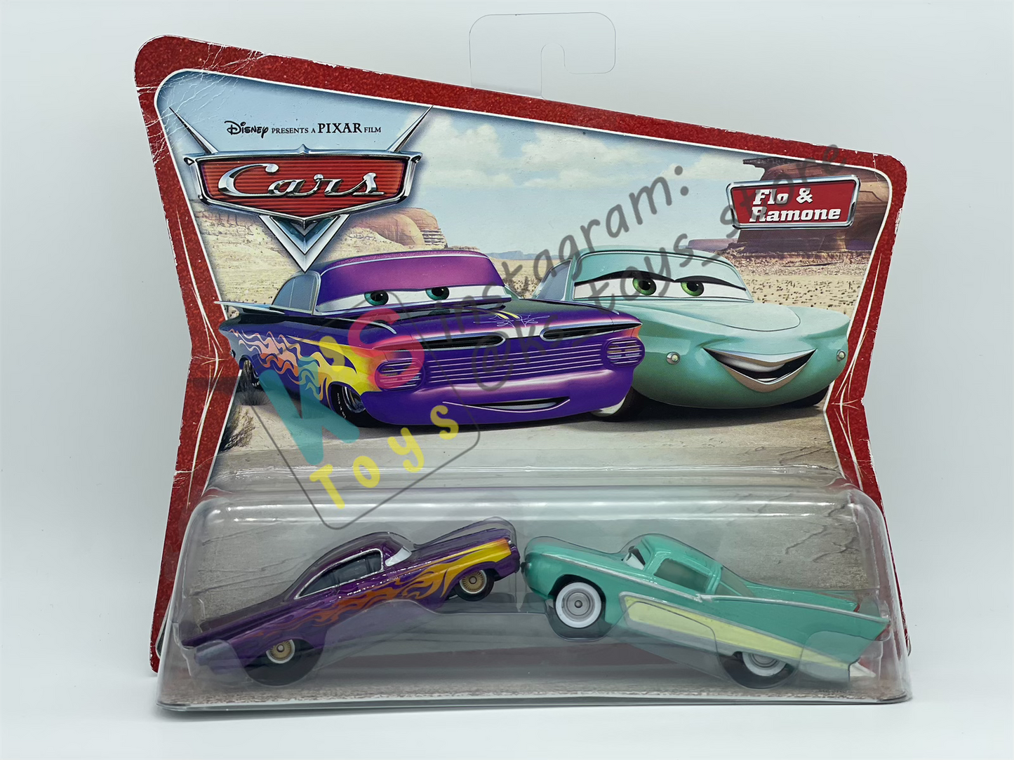 Disney Pixar Cars 1:55 by Mattel 2-Pack MOVIE MOMENTS, FLO & RAMONE - BNIP