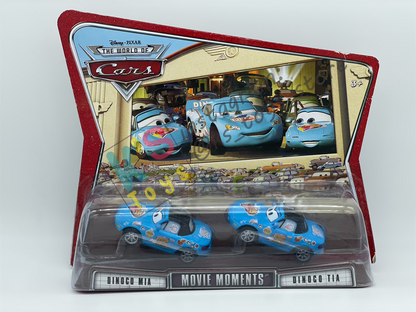 Disney Pixar Cars 1:55 by Mattel 2-Pack MOVIE MOMENTS, DINOCO MIA & DINOCO TIA - BNIP